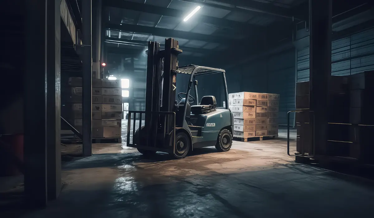Depoda kiralık forklift