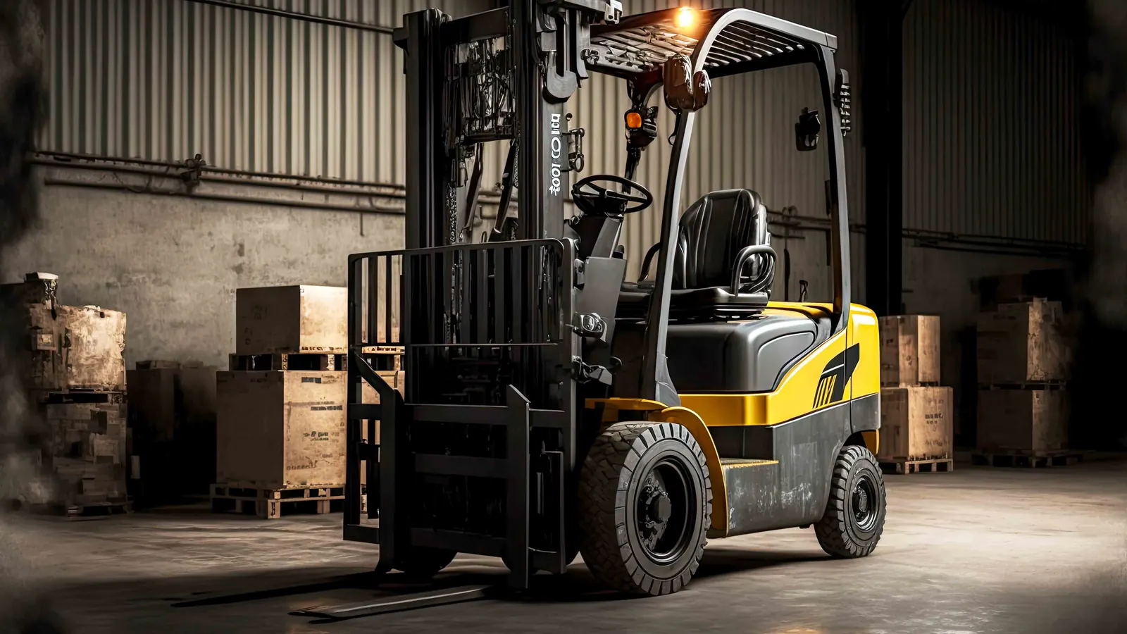 Depoda kiralık forklift